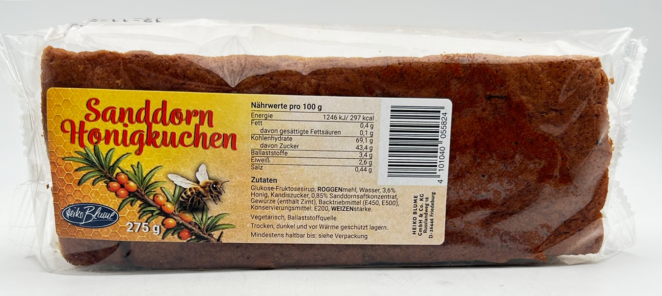Sanddorn Honigkuchen 275gr